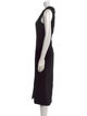 Helmut Lang V-Neck Long Dress