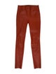 Helmut Lang Lamb Leather Skinny Leg Pants