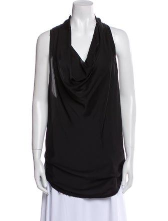 Helmut Lang Cowl Neck Sleeveless Tunic
