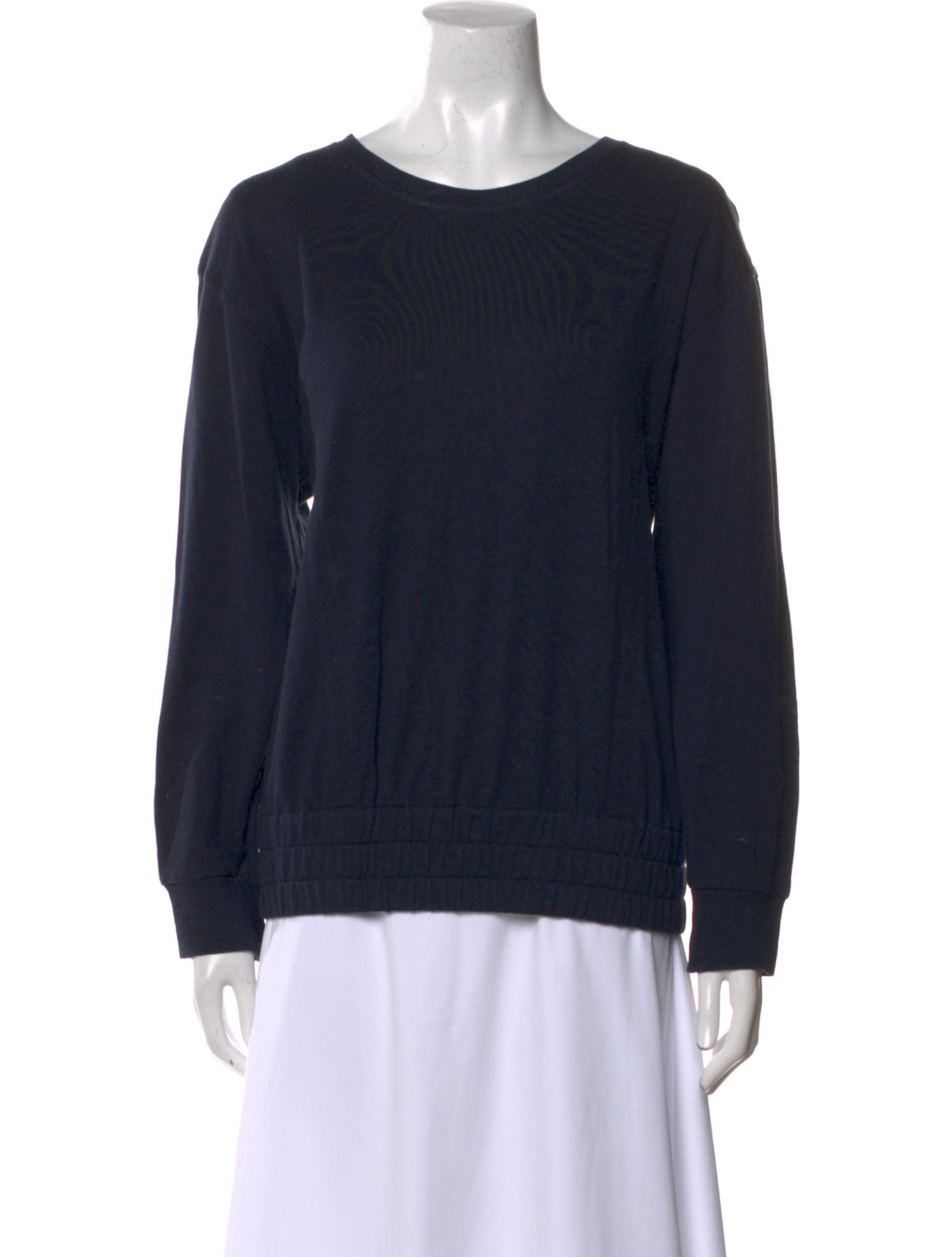 Helmut Lang Scoop Neck Long Sleeve Sweatshirt