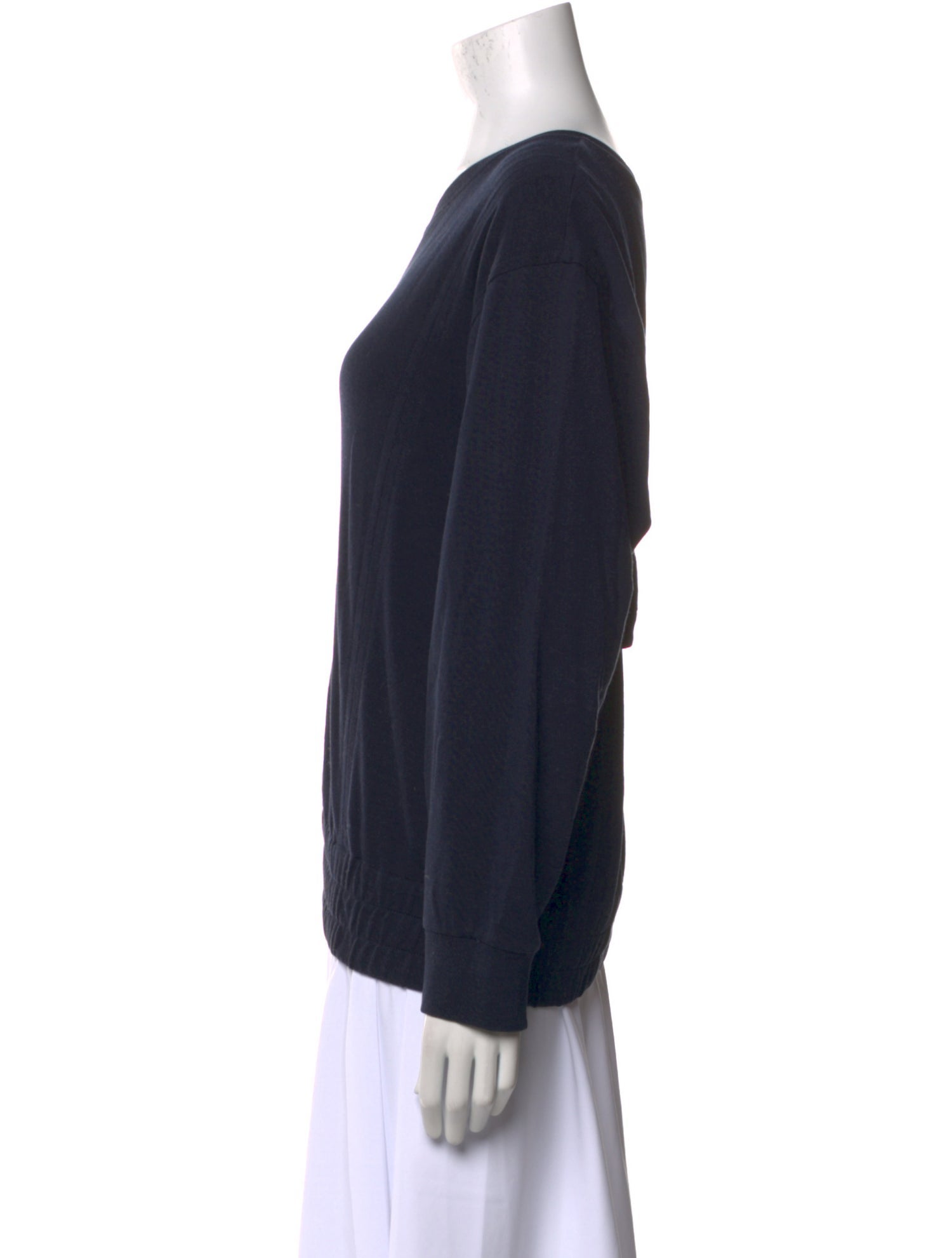 Helmut Lang Scoop Neck Long Sleeve Sweatshirt