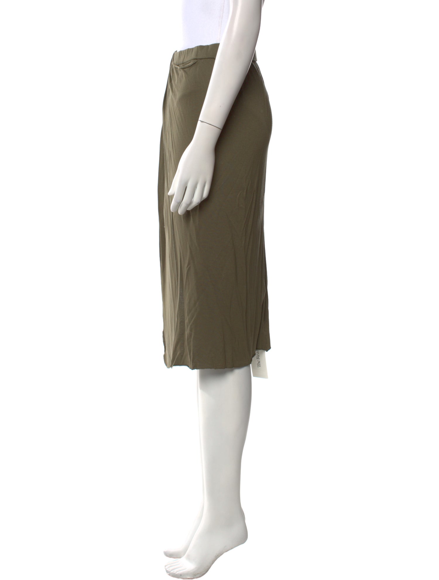 Helmut Lang Cutout Accent Knee-Length Skirt