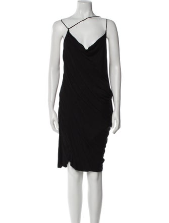 Helmut Lang Cowl Neck Mini Dress