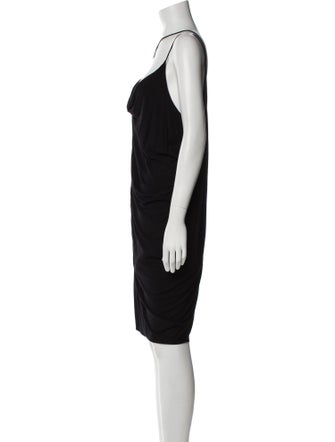 Helmut Lang Cowl Neck Mini Dress