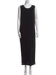 Helmut Lang Scoop Neck Long Dress