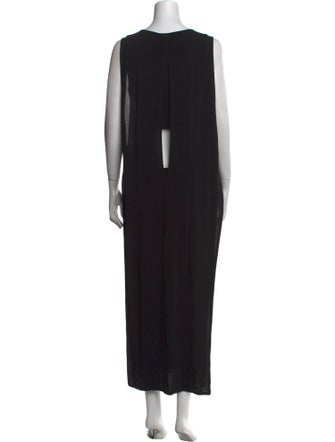 Helmut Lang Scoop Neck Long Dress