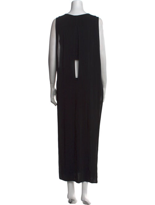 Helmut Lang Scoop Neck Long Dress