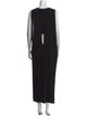 Helmut Lang Scoop Neck Long Dress