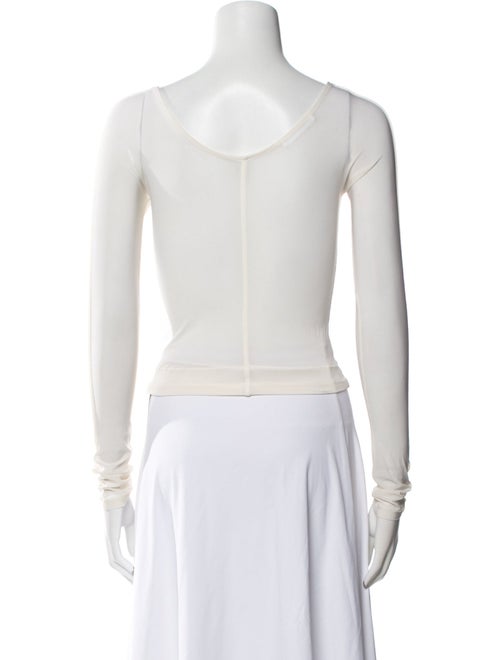 Helmut Lang Scoop Neck Sleeveless Crop Top