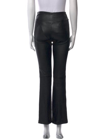Helmut Lang Leather Straight Leg Pants