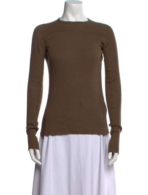 Helmut Lang Bateau Neckline Long Sleeve Top