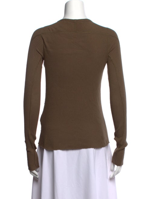 Helmut Lang Bateau Neckline Long Sleeve Top