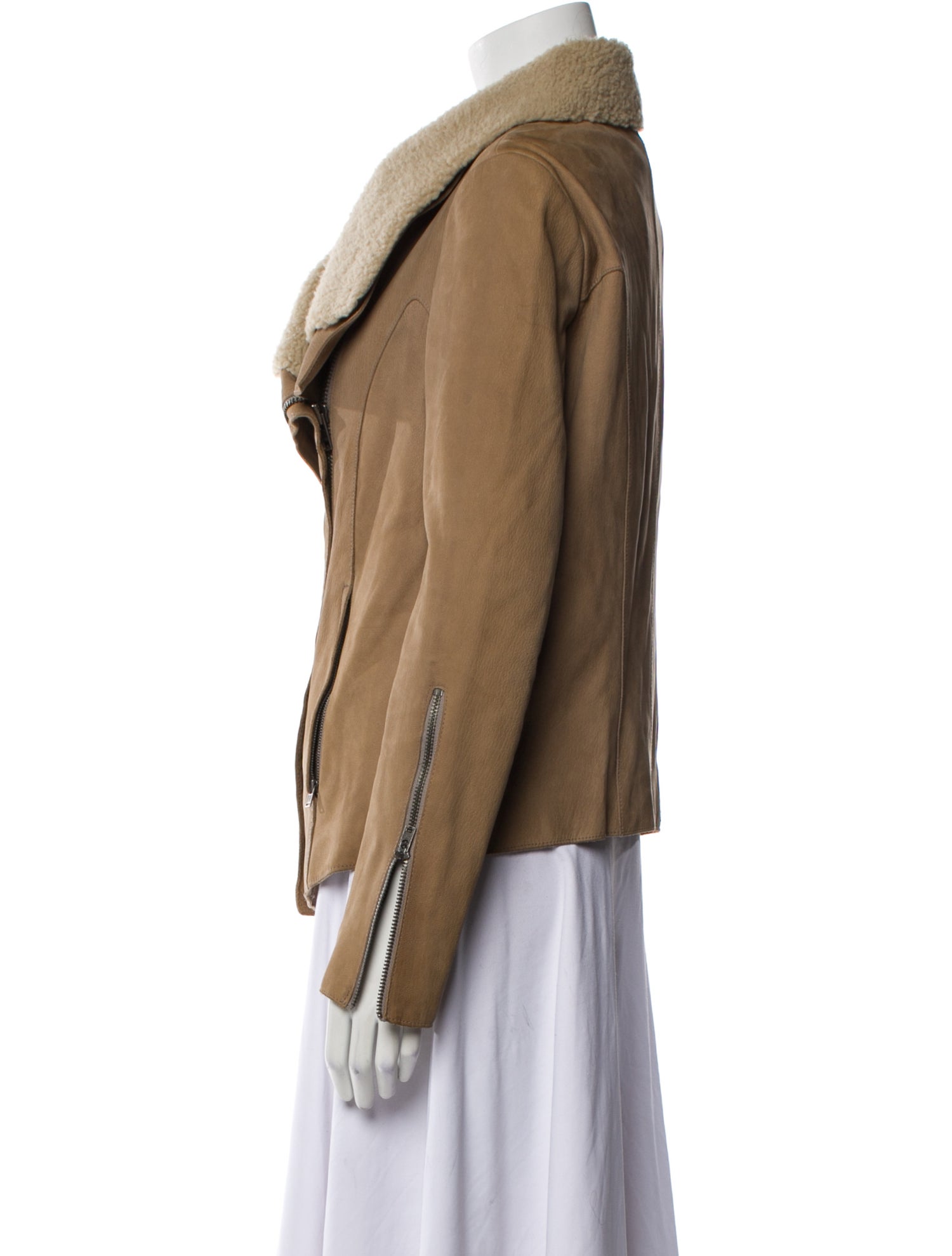 Helmut Lang Goat Leather Fur Jacket