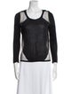 Helmut Lang Scoop Neck Three-Quarter Sleeve Top