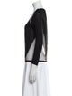 Helmut Lang Scoop Neck Three-Quarter Sleeve Top