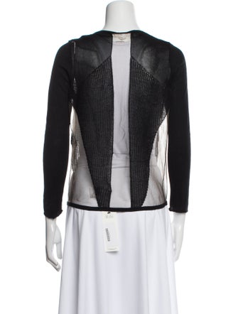 Helmut Lang Scoop Neck Three-Quarter Sleeve Top