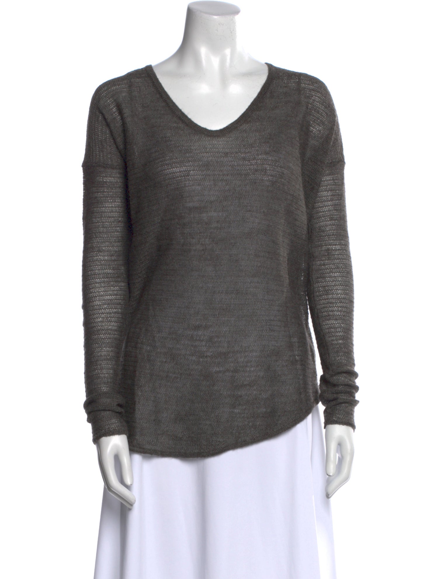 Helmut Lang Alpaca V-Neck Sweater