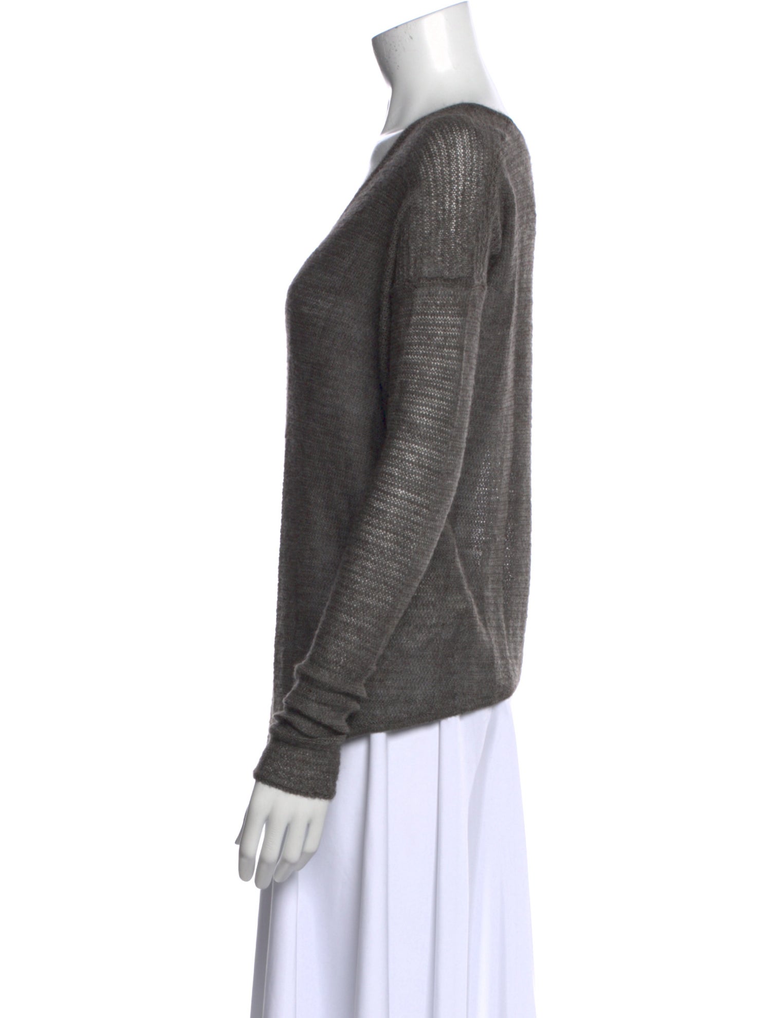 Helmut Lang Alpaca V-Neck Sweater