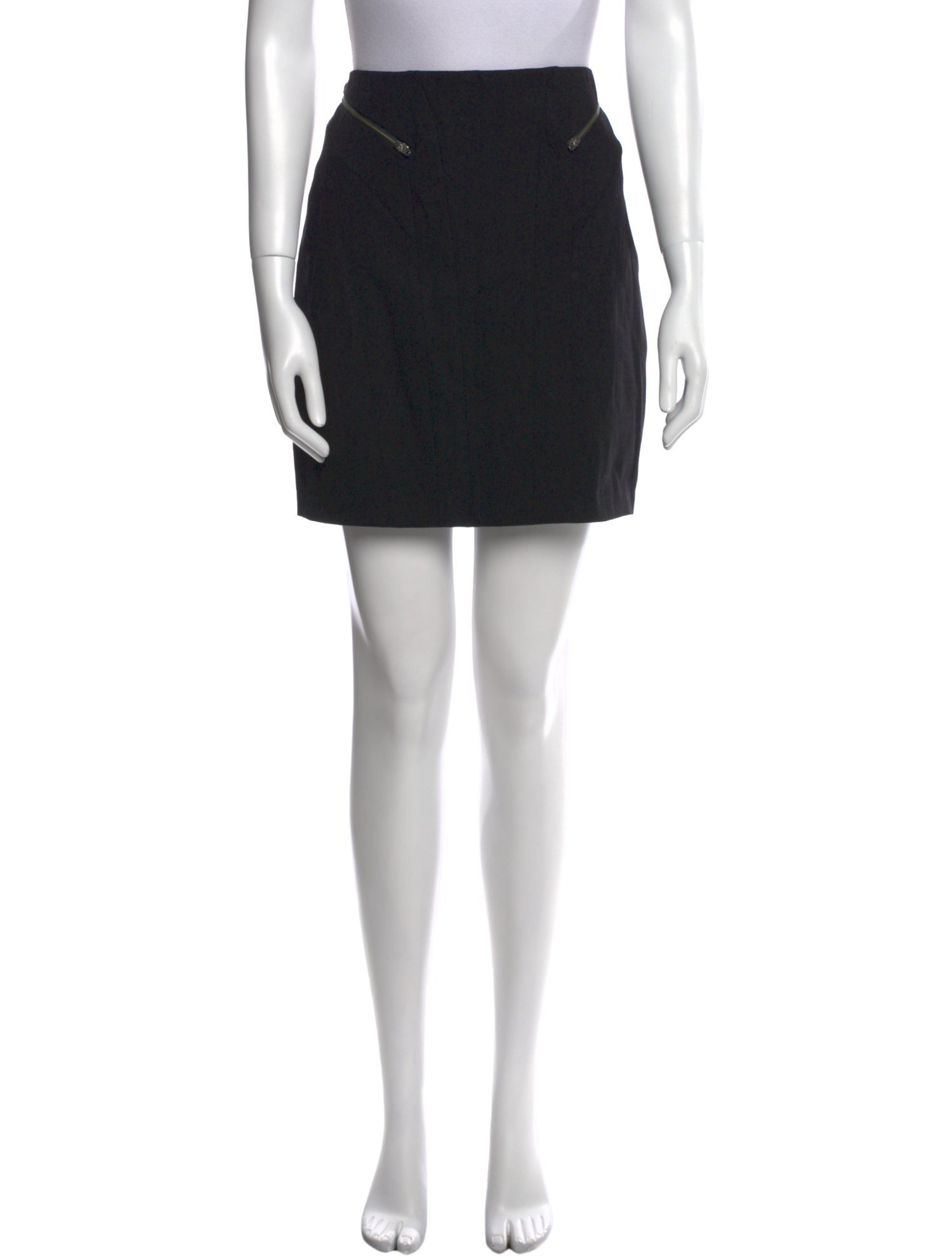 Helmut Lang Virgin Wool Mini Skirt