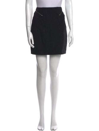 Helmut Lang Virgin Wool Mini Skirt