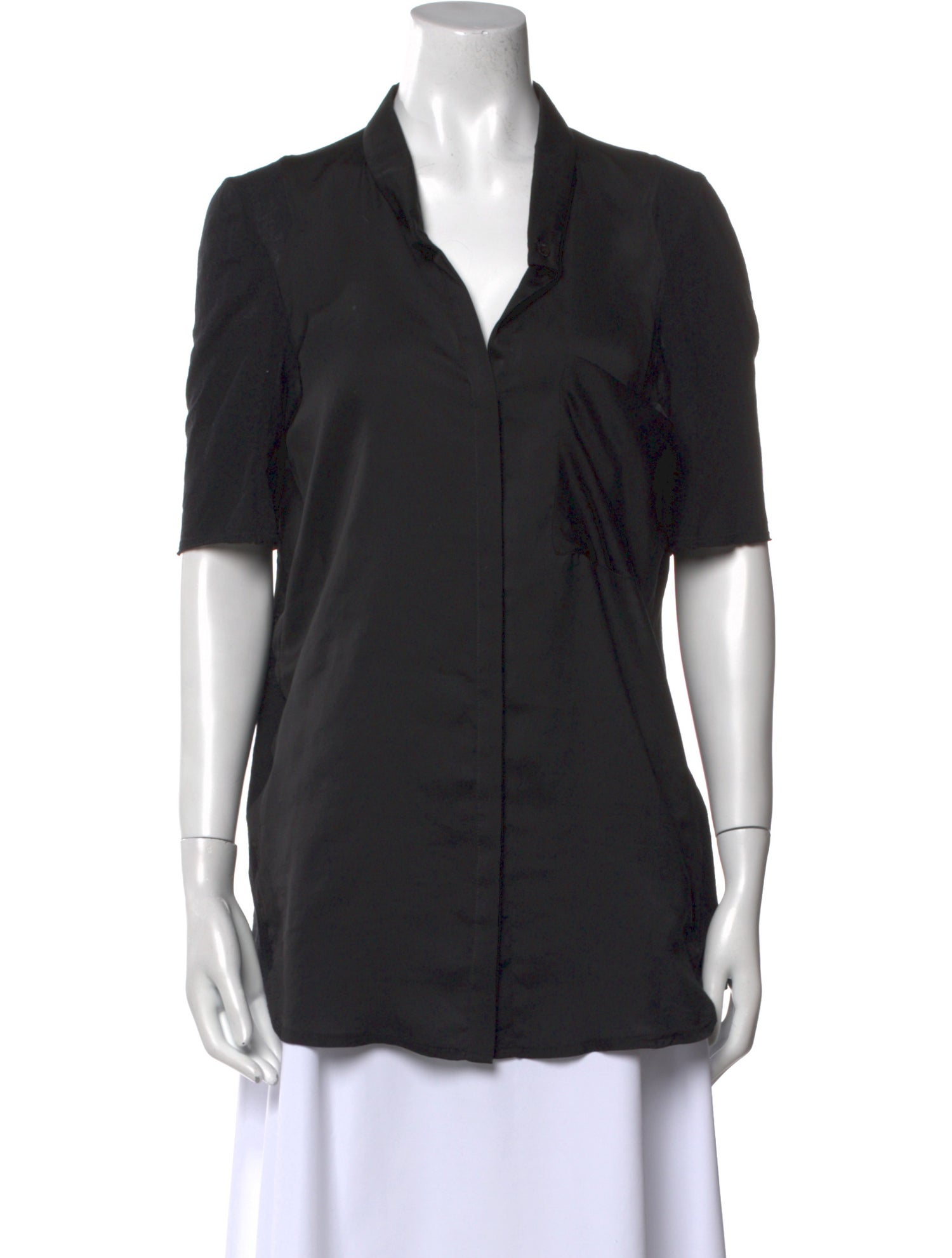 Helmut Lang Short Sleeve Button-Up Top