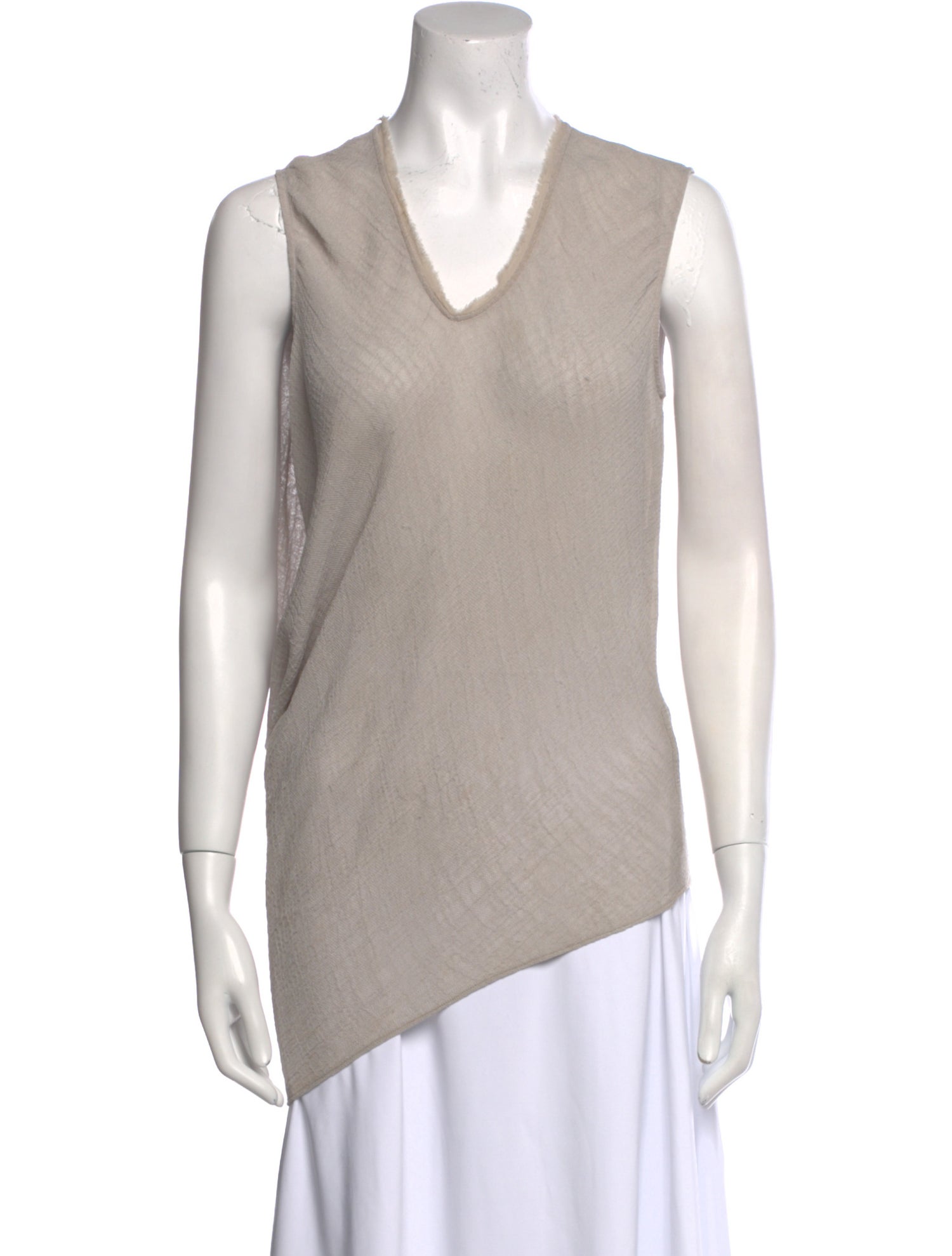Helmut Lang V-Neck Sleeveless Top