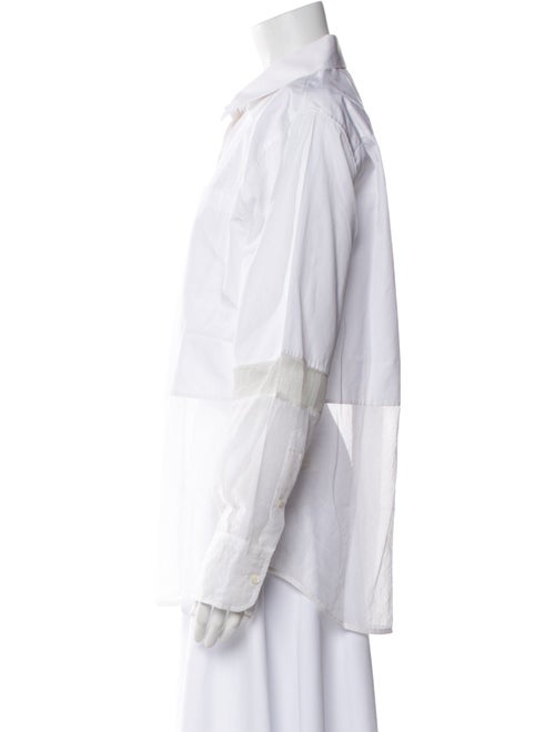Helmut Lang Long Sleeve Button-Up Top
