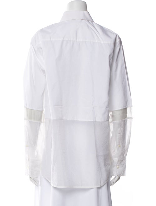 Helmut Lang Long Sleeve Button-Up Top