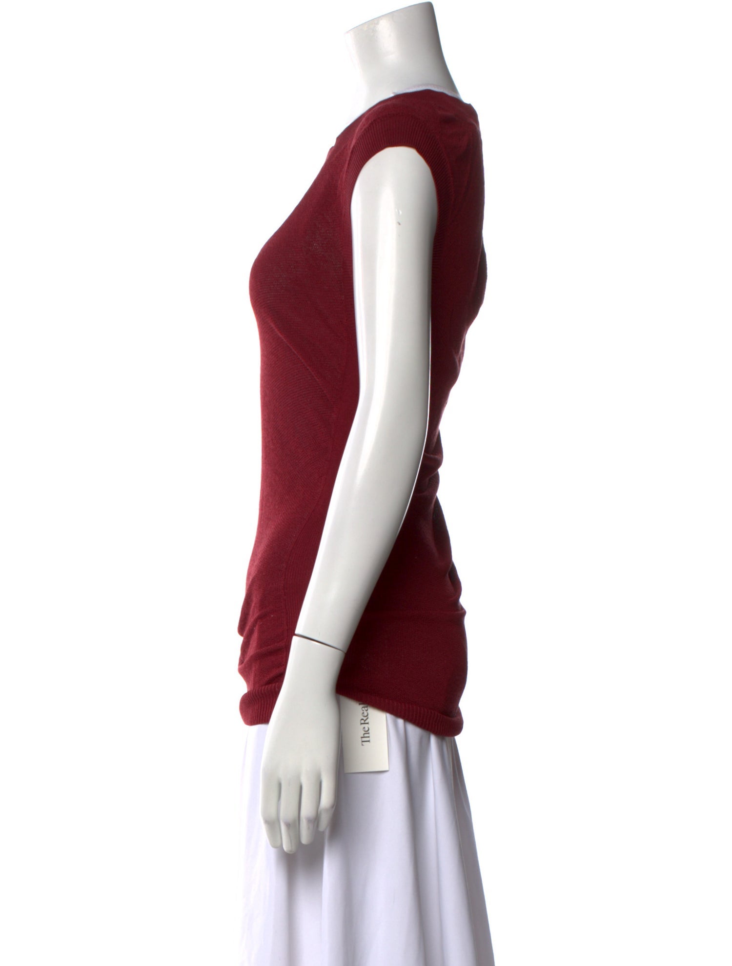 Helmut Lang Silk Scoop Neck Top