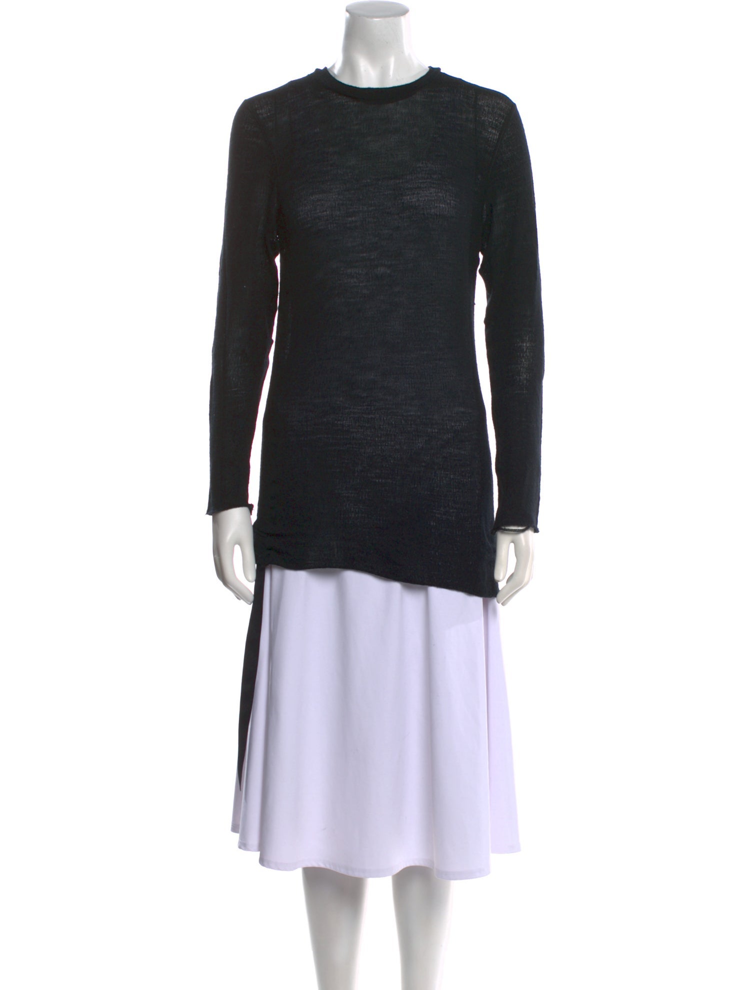 Helmut Lang Wool Crew Neck Tunic