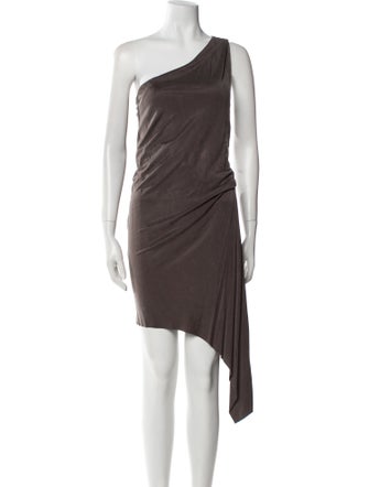 Helmut Lang One-Shoulder Midi Length Dress