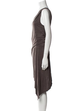 Helmut Lang One-Shoulder Midi Length Dress