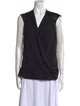 Helmut Lang V-Neck Sleeveless Blouse