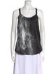 Helmut Lang Silk Scoop Neck Top
