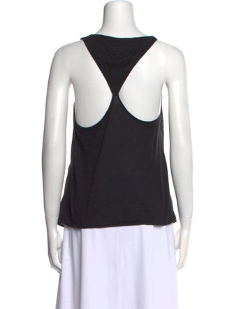 Helmut Lang Silk Scoop Neck Top