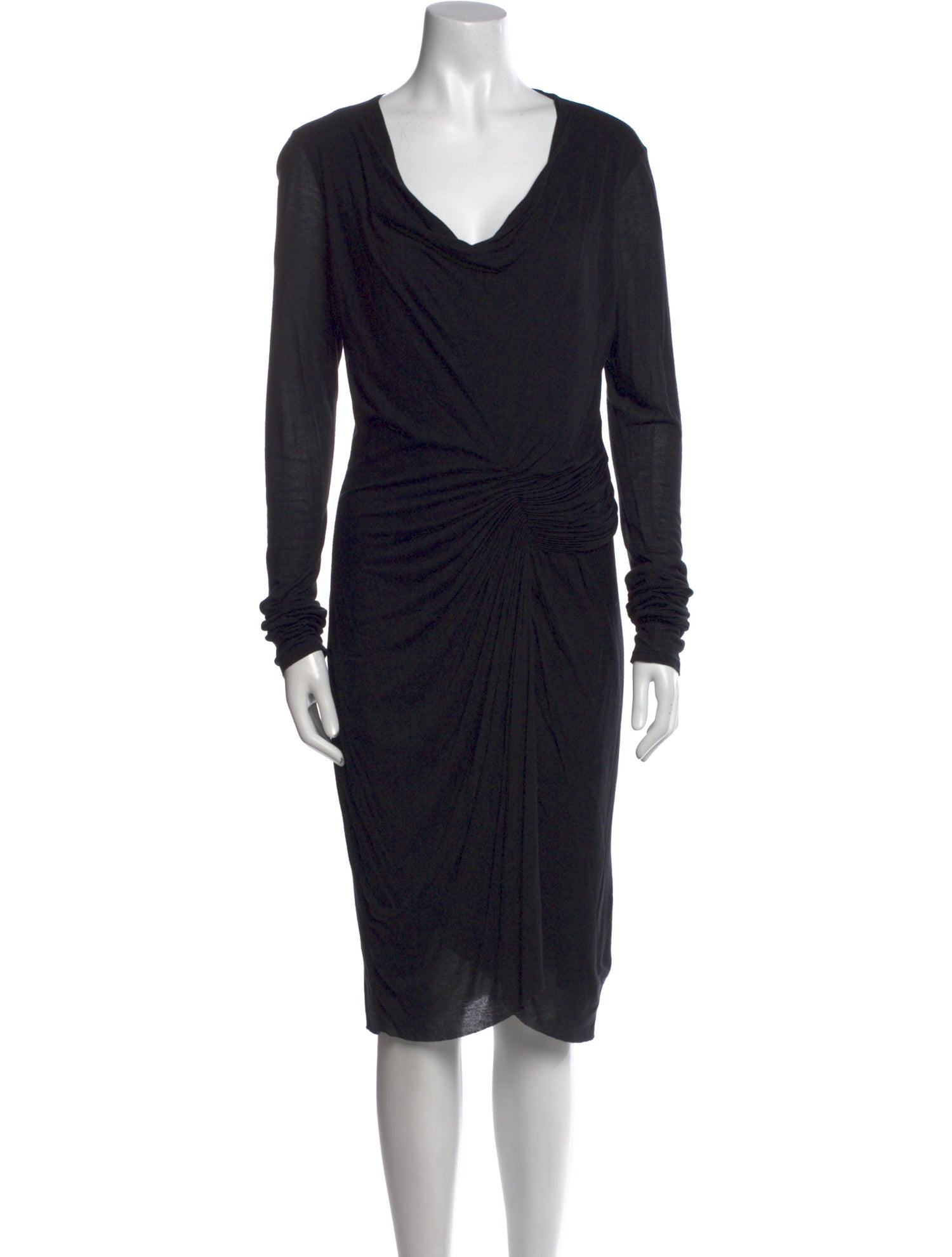Helmut Lang Cowl Neck Knee-Length Dress