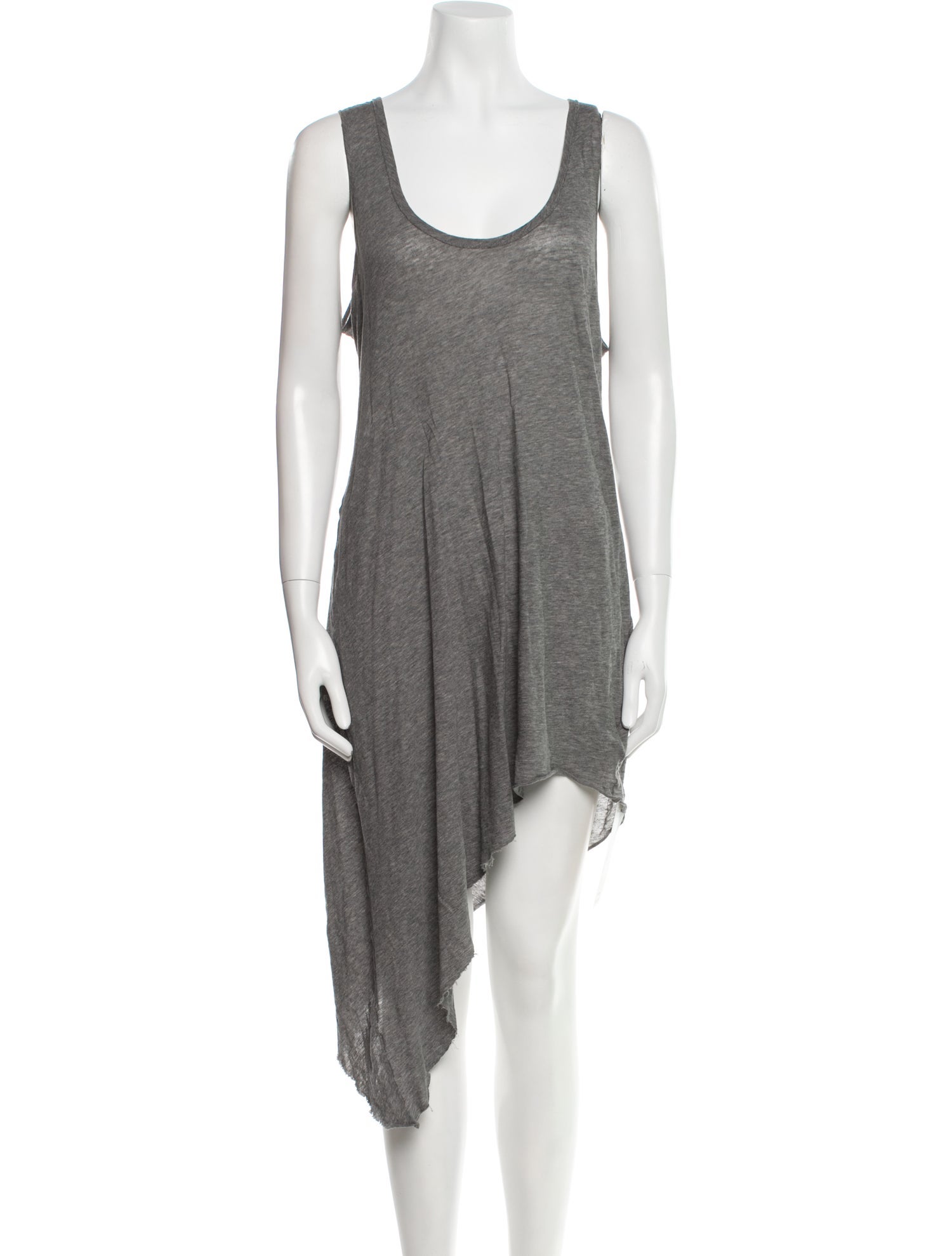Helmut Lang Scoop Neck Midi Length Dress