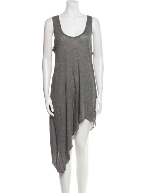 Helmut Lang Scoop Neck Midi Length Dress