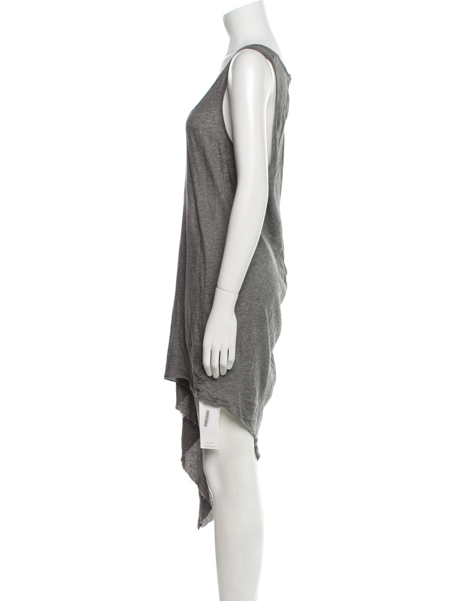 Helmut Lang Scoop Neck Midi Length Dress