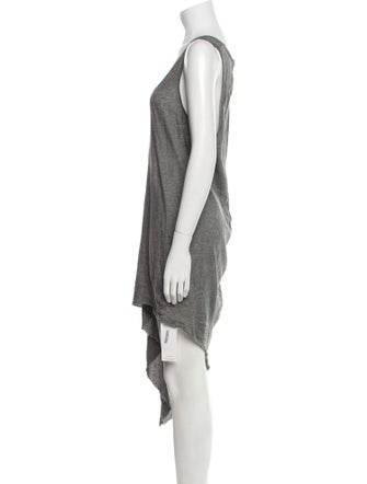 Helmut Lang Scoop Neck Midi Length Dress