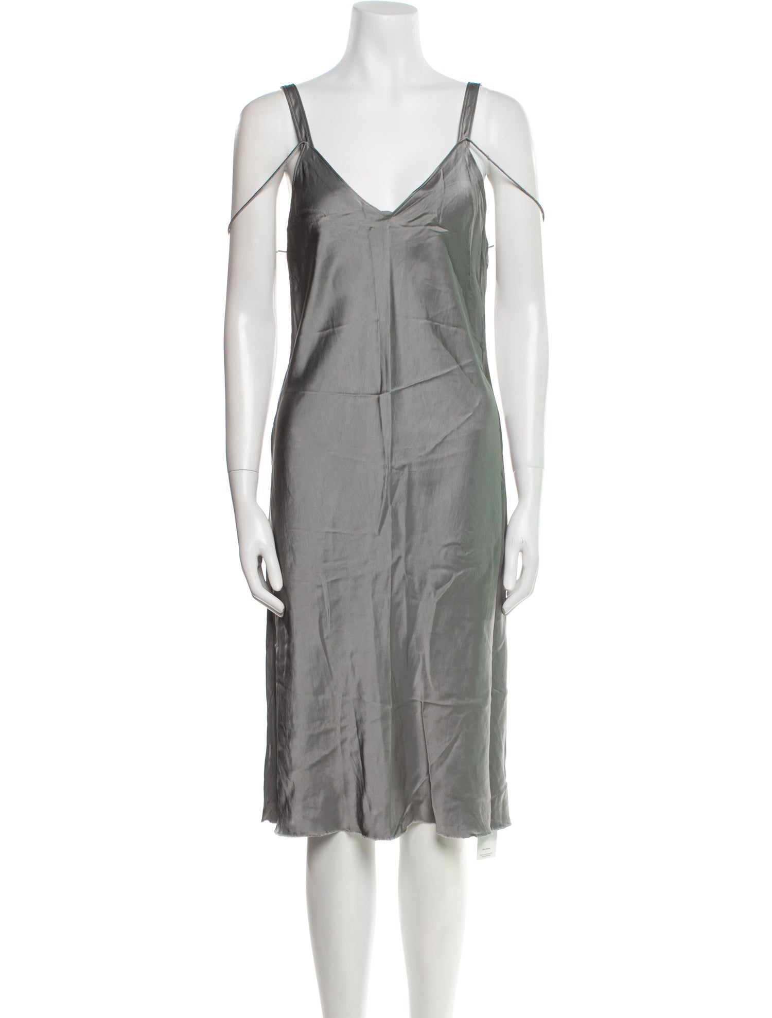 Helmut Lang V-Neck Midi Length Dress