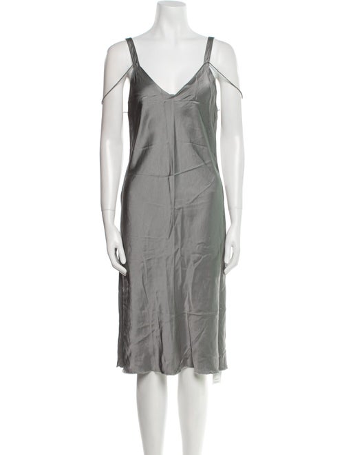 Helmut Lang V-Neck Midi Length Dress