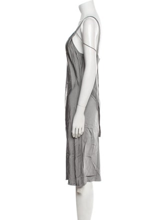Helmut Lang V-Neck Midi Length Dress