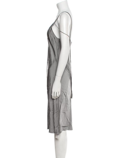 Helmut Lang V-Neck Midi Length Dress