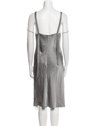 Helmut Lang V-Neck Midi Length Dress