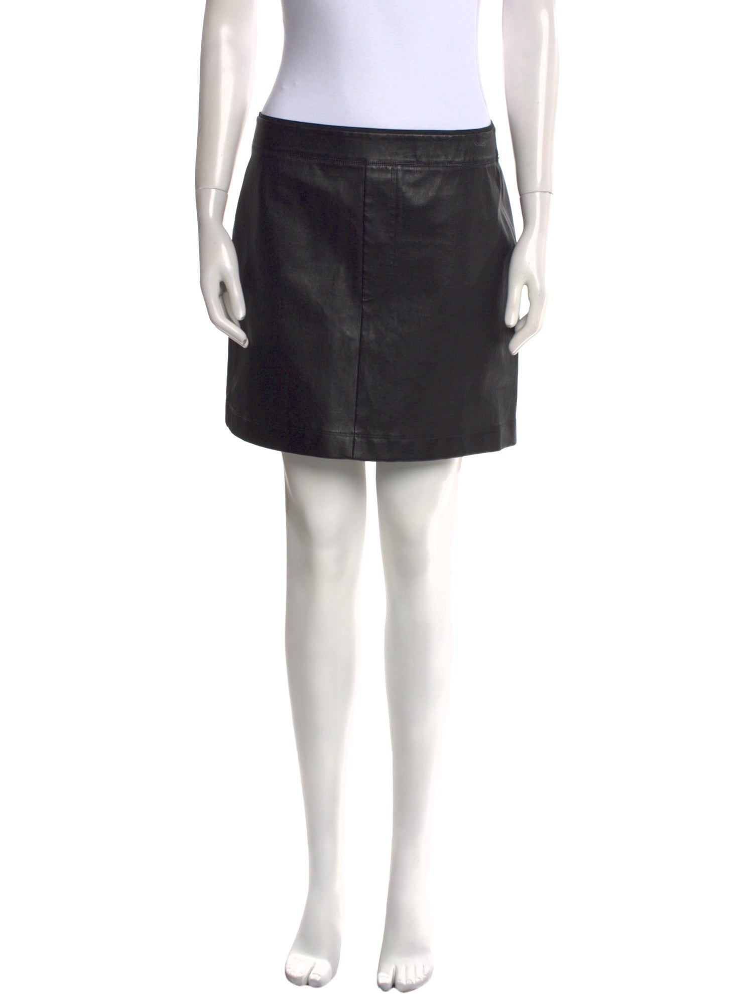 Helmut Lang Lamb Leather Mini Skirt