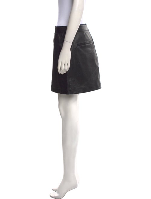 Helmut Lang Lamb Leather Mini Skirt