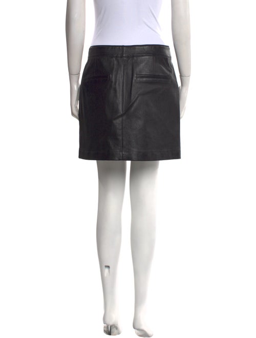 Helmut Lang Lamb Leather Mini Skirt