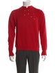 Helmut Lang Mock Neck Long Sleeve Polo Sweater