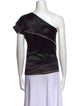 Helmut Lang One-Shoulder Short Sleeve Top